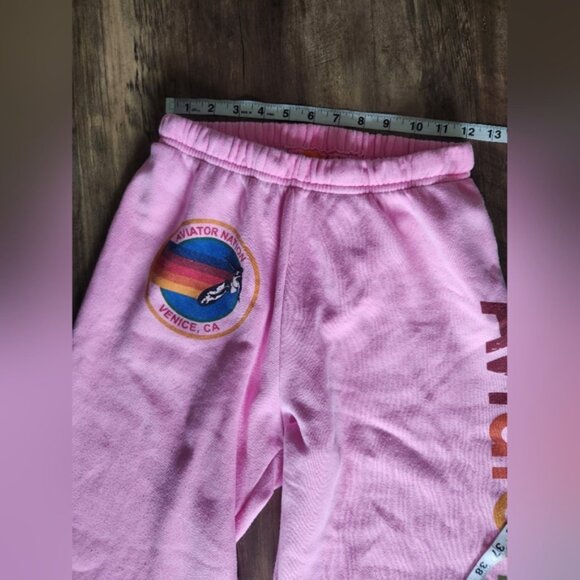 AVIATOR NATION SWEATPANTS - NEON PINK Small Excellent Condition - Picture 8 of 9